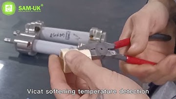 Vicat Softening Temperature Test.