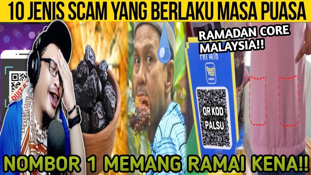 10 JENIS SC4M MASA PUASA‼️ NOMBOR 1 TU RAMAI TAK SEDAR PERNAH BUAT😂😂 | Wak Lonjong