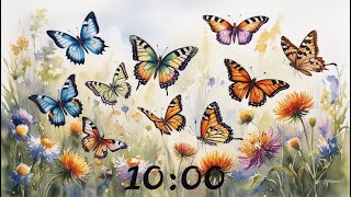 Celebrity 10 Minute Countdown Timer - Butterflies (Silent With Insect Sounds at End) Profile