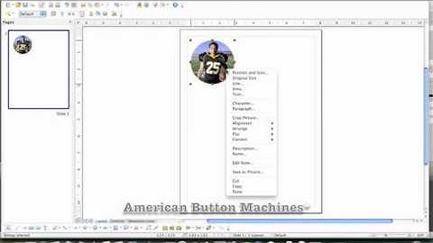 How-To Video Tutorial: Creating Graphics for Button Making Using Open Office Free Graphics Software