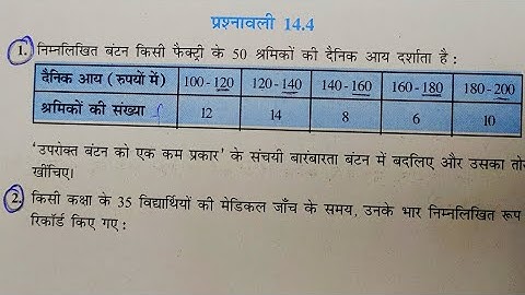 Class 10 Maths Exercise 14.4 NCERT solutions in Hindi | प्रश्नावली 14.4 कक्षा 10 गणित | सांख्यिकी 10