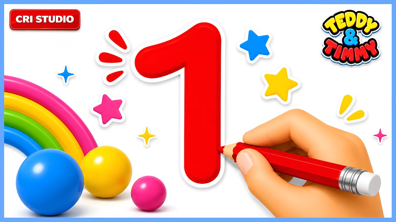 1 To 10 | 123 Song | Number Names | Counting Numbers | 12345 | Cartoon Video for Kids