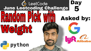 Random pick with weight - | leetcode #528 | Python Solution