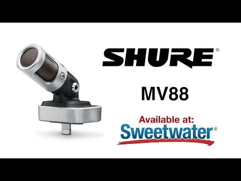Shure MV88 Digital Stereo Condenser Microphone for iOS | Sweetwater