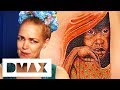 Ami Replicates Woman's Favourite Painting On Her Lower Back | Miami Ink