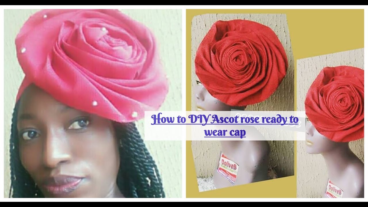 Auto Gele / Gele Rose Fascinator - DIY 