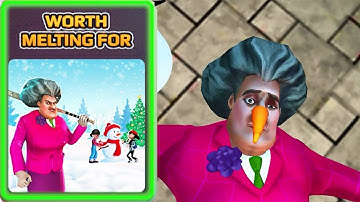 Scary Teacher 3D | miss T Worth Melting Snowman Walkthrough (iOS Android)