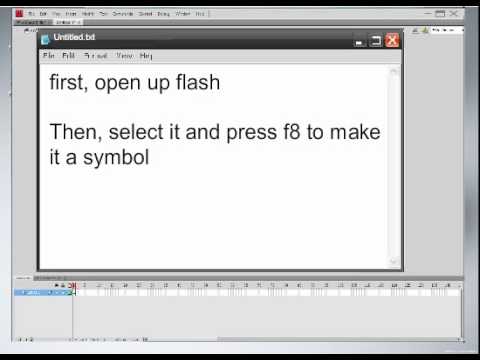 Adobe Flash Stickman Animation Tutorial - YouTube
