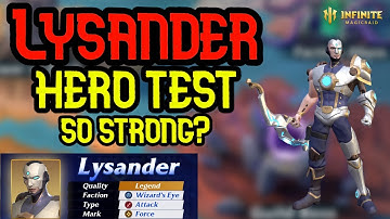 Lysander Discussion + Hero Trial Test Massive Damage? - Infinite Magicraid