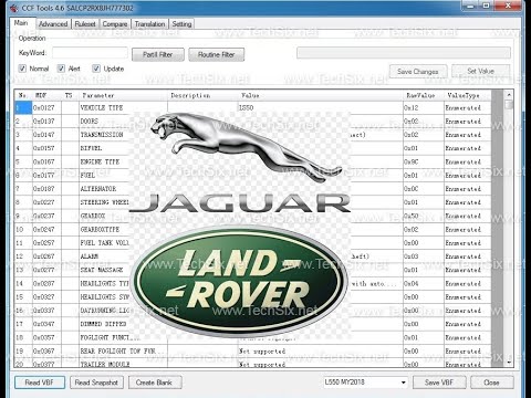 Land Rover Jaguar CCF Tool v4 6 official release   CCF editor