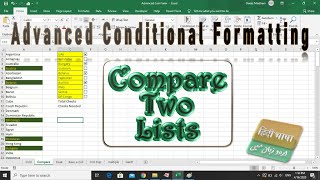 How to: Conditional Formatting | Compare 2 lists