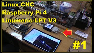 Linux CNC + Linumeric-LPT V3 (Ethernet - LPT) + Raspberry Pi 4B 8GB / Laptop TEST #1