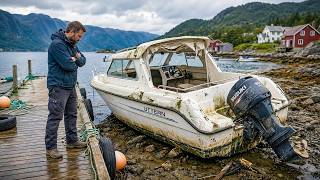 This man is transforming a 40-year-old boat into a magnificent luxury yacht!
