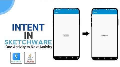 How to use Intent in Sketchware | One Activity to Next Activity|CyberCodeMax