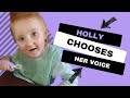 3-year-old, Holly, born with Rett Syndrome, chooses her ‘voice’ in heart-warming video.