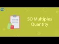 SO Product Multiple Quantity