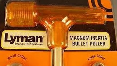 LYMAN MAGNUM INERTIA BULLET PULLER DEMO