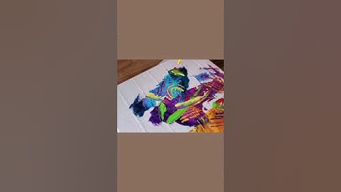 Easy Acrylic Painting / Masking Tape Satisfying #shorts #acrylicpainting