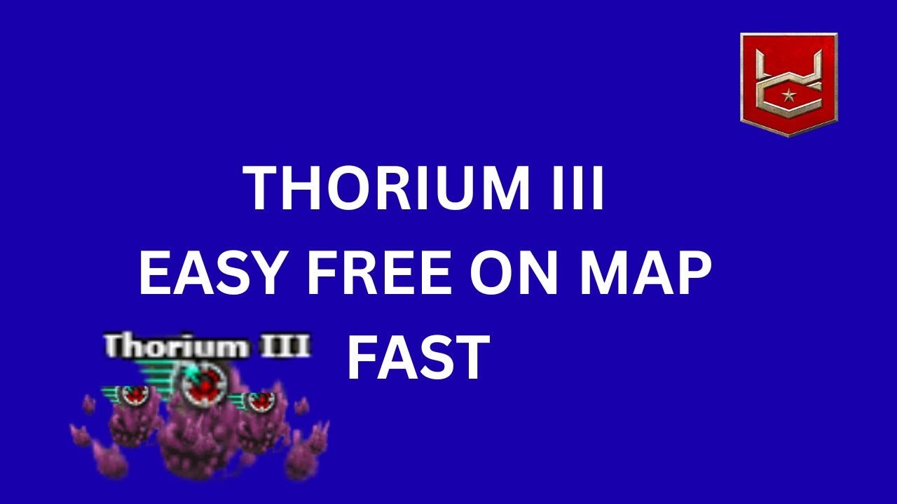 WAR COMMANDER THORIUM 3 EASY FAST FREE ON MAP JUST AIR
