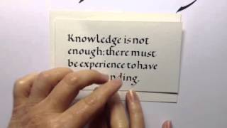 Calligraphy - Spacing 2