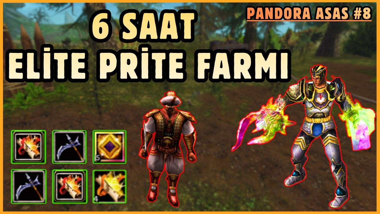 6 SAAT ELİTE PRİTE FARMI 🤑 - ASASLA BAHÇE FARMI ✅-YIRTICI ASAS PK 💪🔪💀- Knight Online Pandora Asas #8
