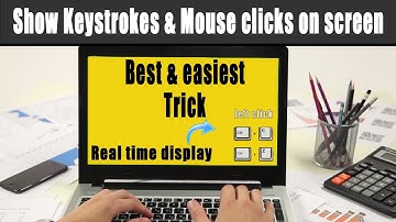 How to show keystrokes on screen in Windows 10
