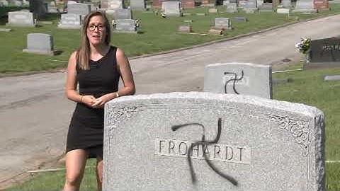 200 headstones vandalized with Swastika graffiti