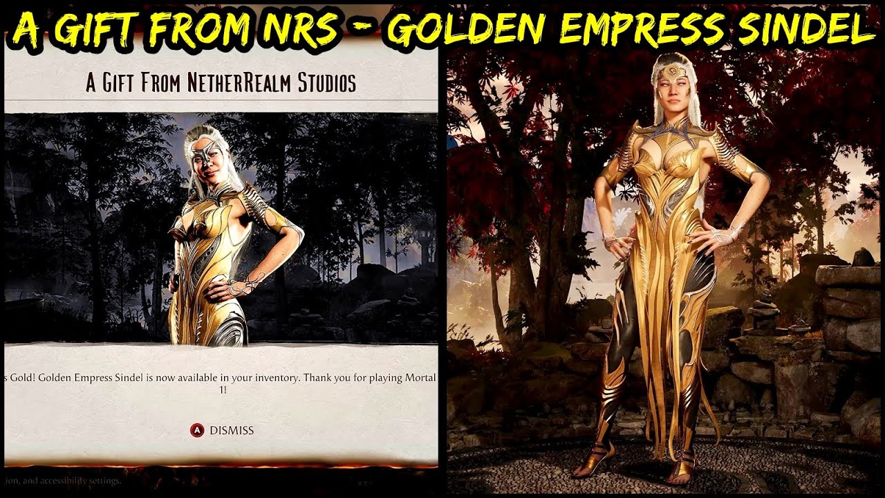 Golden Empress Sindel - Skin Showcase - Mortal Kombat 1