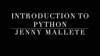 Workshop Series 2: Intro to Python w/ Jenny Mallette | MetroHacks EmpowHer