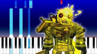 Yellow Slasher Chase Theme | Forsaken OST (Piano Tutorial)