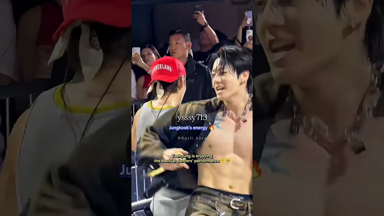 Watch Taehyung enjoys the dancers' performance during Idol walk in LA 🤏 #btsworldtour2026 #btsidol on YouTube Watch Taehyung enjoys the dancers' performance during Idol walk in LA 🤏 #btsworldtour2026 #btsidol on YouTube