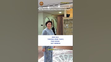 Mbak Bule Jerman Kaget Liat Orang Tuanya Pakai Baju Adat Indonesia #shorts #reaksibule #viralvideo
