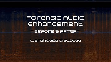 Warehouse Dialogue - Before and After - Forensic Audio Enhancement