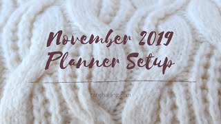 November 2019 Planner Setup in Personal Rings (Moterm Planner)