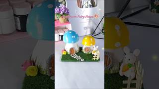 Diy mushroom fairy house #diy #youtubeshorts