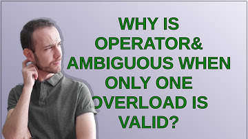 Why is operator& ambiguous when only one overload is valid?