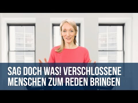 Video: Wie Bringt Man Jemanden Zum Reden