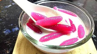 Thai dessert : khrong khreng (คลองแคลง) | Thai shell gnocchi in coconut cream