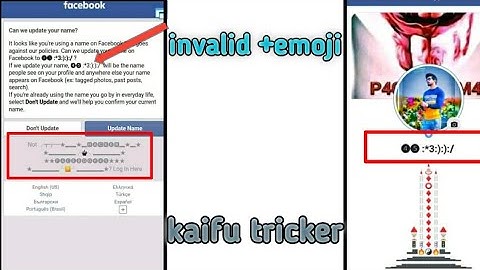 how to make invalid and bubble name  facebook account by ||kaifu tricker ||2020