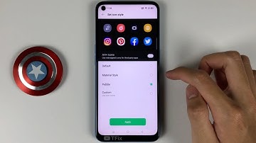 How to change Set app icon style on OPPO A53 Android 10