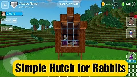 Simple Hutch for Rabbits - Block Craft 3d: Building Simulator Games for Free