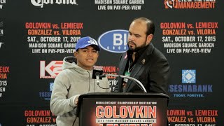 Roman Gonzalez vs. Brian Viloria Full Video-COMPLETE Post Fight Press Conference Video