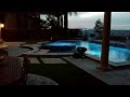 Custom Swimming Pool with Infinity Edge Spa, Fire and Water.
