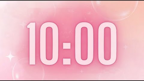 10 Minute Countdown Timer - PINK