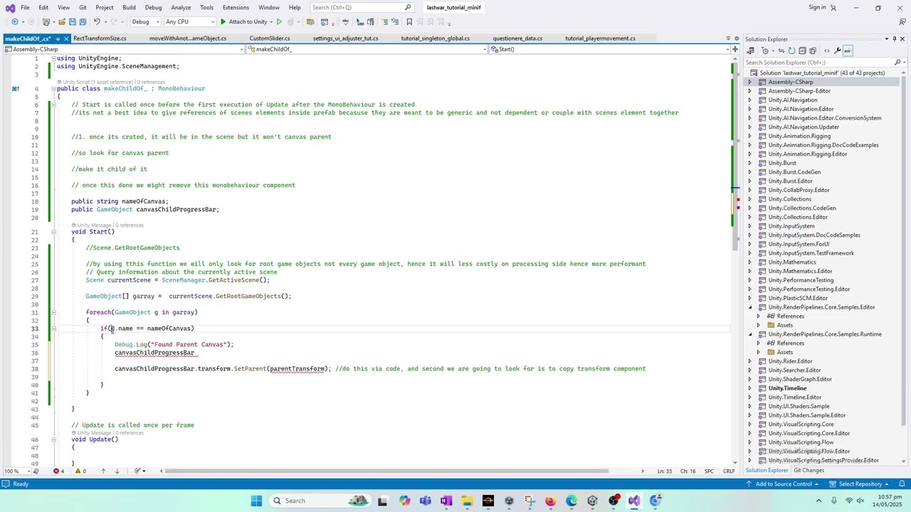 Make Lost War Ads – Part 62 | Auto-Parent Progress Bars to Canvas (Prefab-Safe) | Unity Optimization