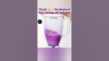 Unock 🔒🔑 the Secret of Red Cabbage pH Indicator || #shorts #acid&base #experimentshorts #chemistry