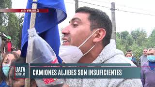 Familias de zona rural de Temuco protestaron en ruta al Chol-Chol por falta de agua potable