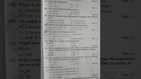 B.Sc Second Year Objective Questions Physics Paper three Quantum Mechanics part-16