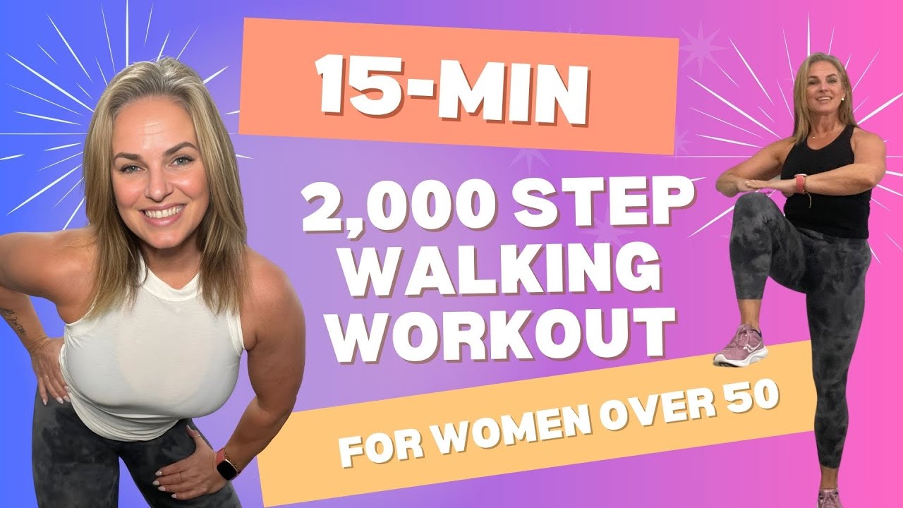 15 Min 2,000 Step Fun Walking Workout for Women over 50 - YouTube