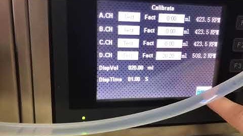 DS600-X Multichannel Dispensing System calibration